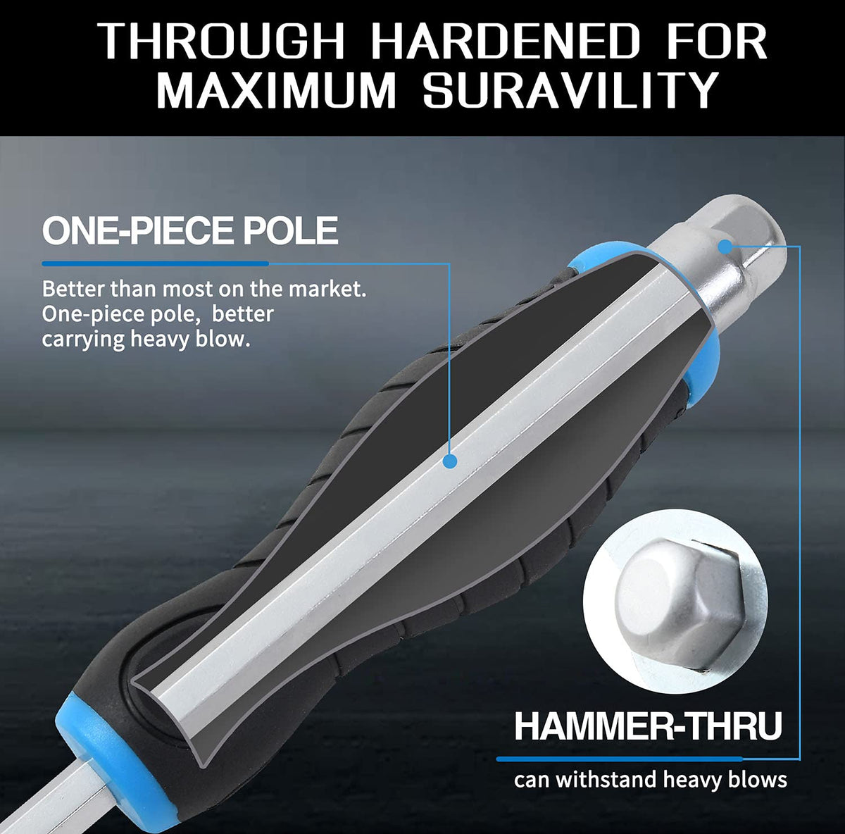 Sunplux heavy-duty blade resists wear with 80HRC hardness.