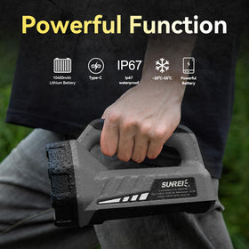 SUNREI lantern dimensions fit in backpacks for travel light.
