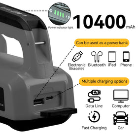 SUNREI red light SOS mode boosts visibility in emergencies.