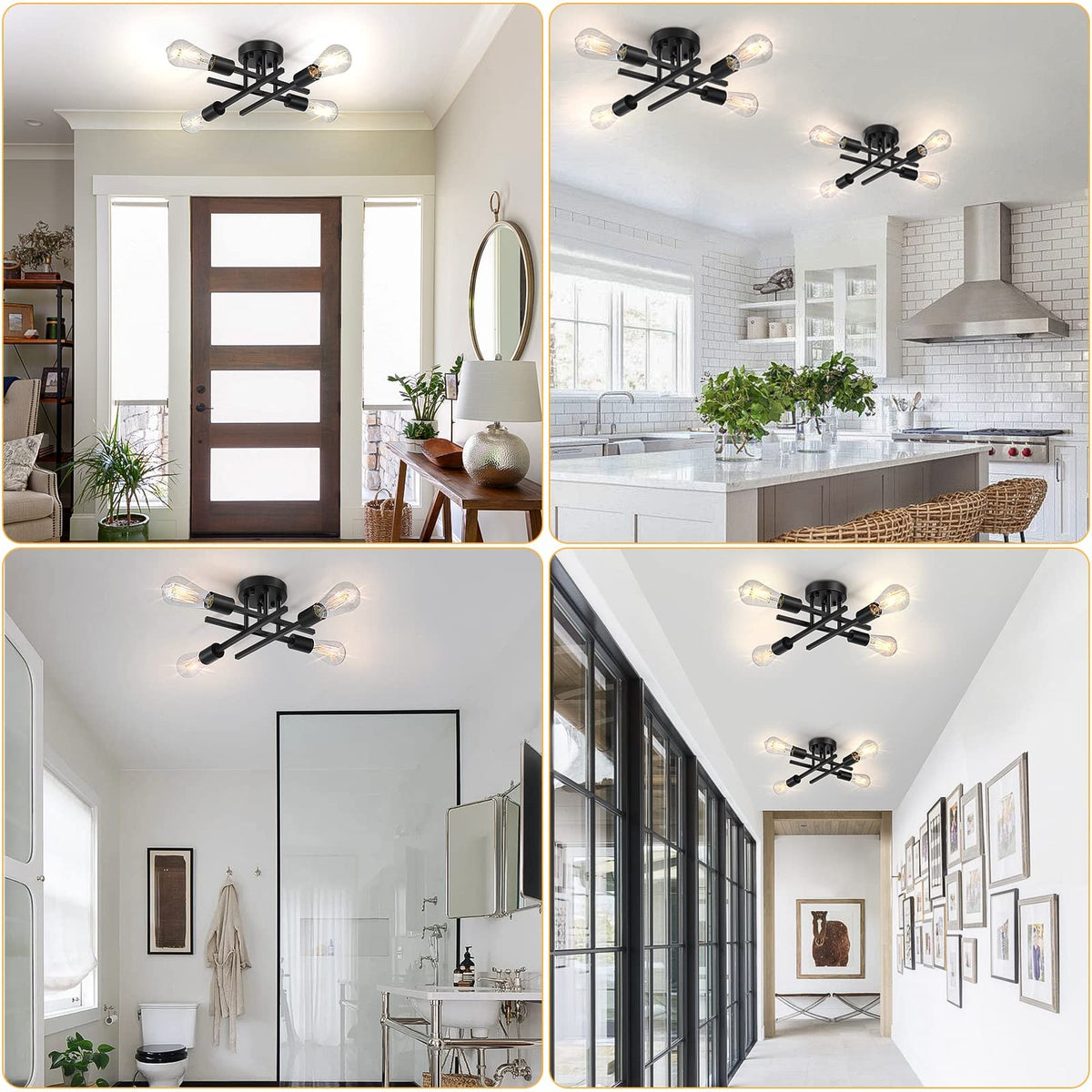 SunRider ceiling light – bedroom ambiance with warm, even illumination.