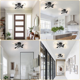 SunRider ceiling light – bedroom ambiance with warm, even illumination.