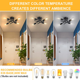 SunRider Industrial 4-Light – pre-assembled arms indicate quick, tool-friendly installation.
