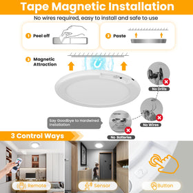 SunRider slim wireless ceiling light fitting into tight spaces
