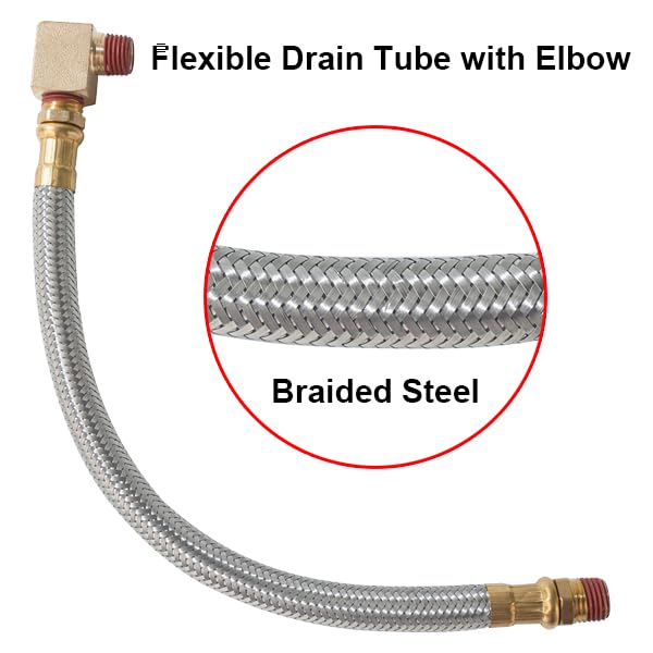 SUNROAD braided steel drain tube offers flexible routing and durability