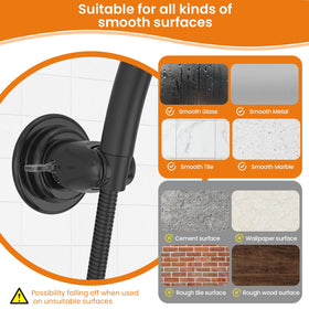 Sunschois secure grip on handheld showerhead in wet bathrooms