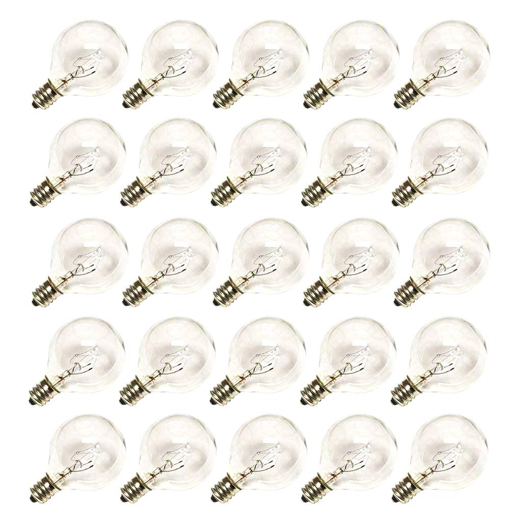SUNSGNE clear globe G40 bulbs brighten spaces with a warm glow for patios