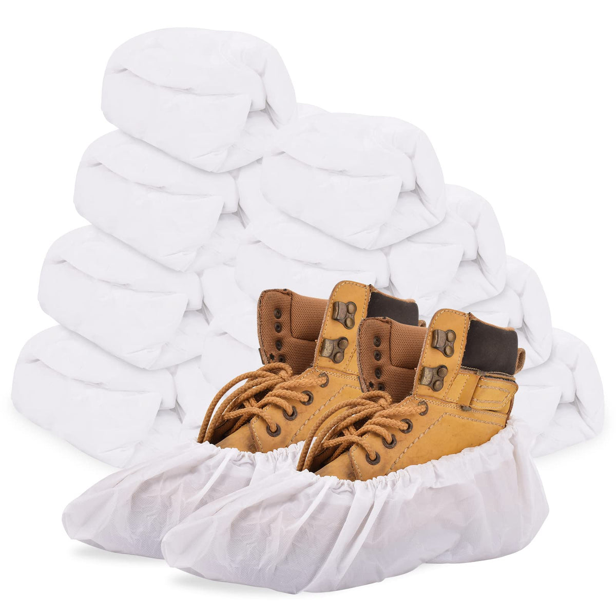 Sunshine Post disposable shoe covers 200pack for clean indoors and dust protection
