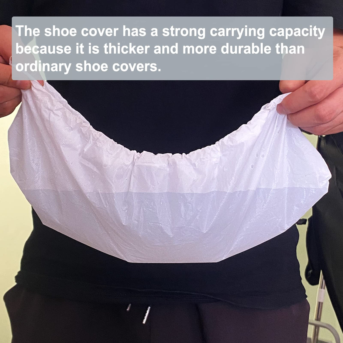 Sunshine Post thick durable material shoe covers resist tearing during tasks