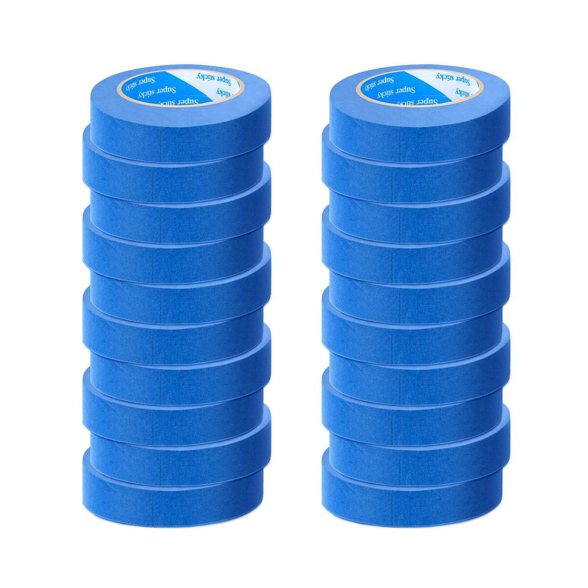 SUNSHINETOP blue painters tape 20 rolls, 1-inch width, helps create clean paint lines indoors.