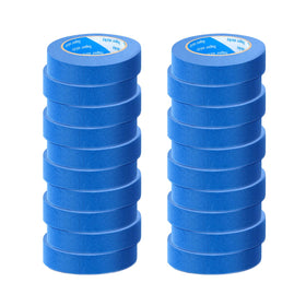 SUNSHINETOP blue painters tape 20 rolls, 1-inch width, helps create clean paint lines indoors.