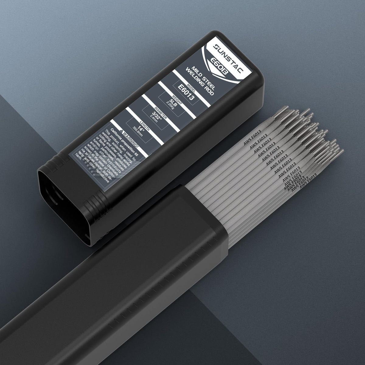Sunstac E6013 3/32 welding rod demonstrates easy re-arc for thin plates.