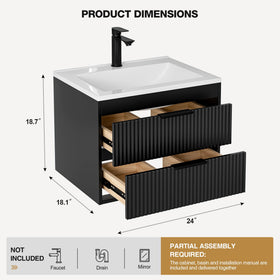 Suntage floating wall-mount design for easy cleaning and modern look