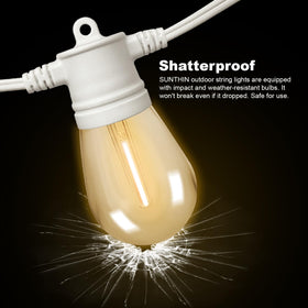 SUNTHIN dimmable white outdoor lights offer adjustable brightness with remote or smart dimmers