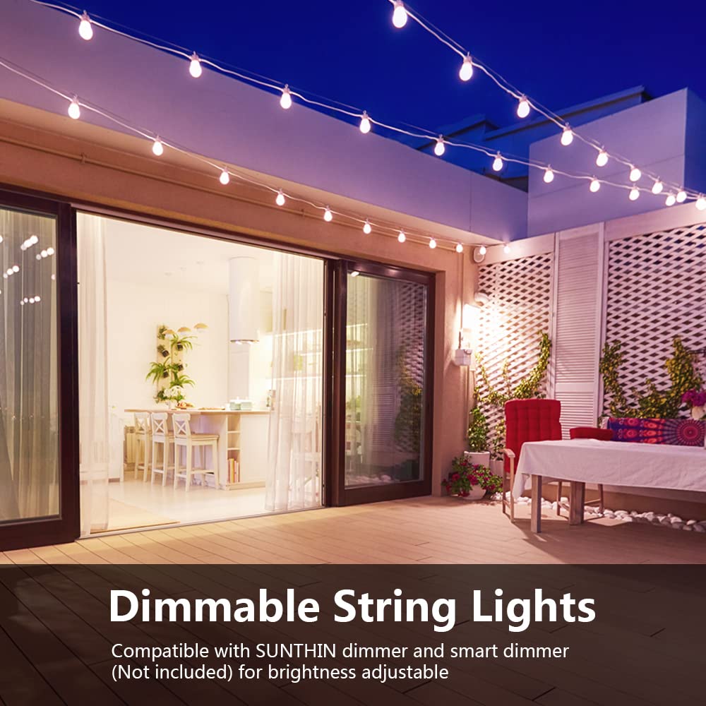 SUNTHIN end-to-end connectable design lets you extend up to 18 strands