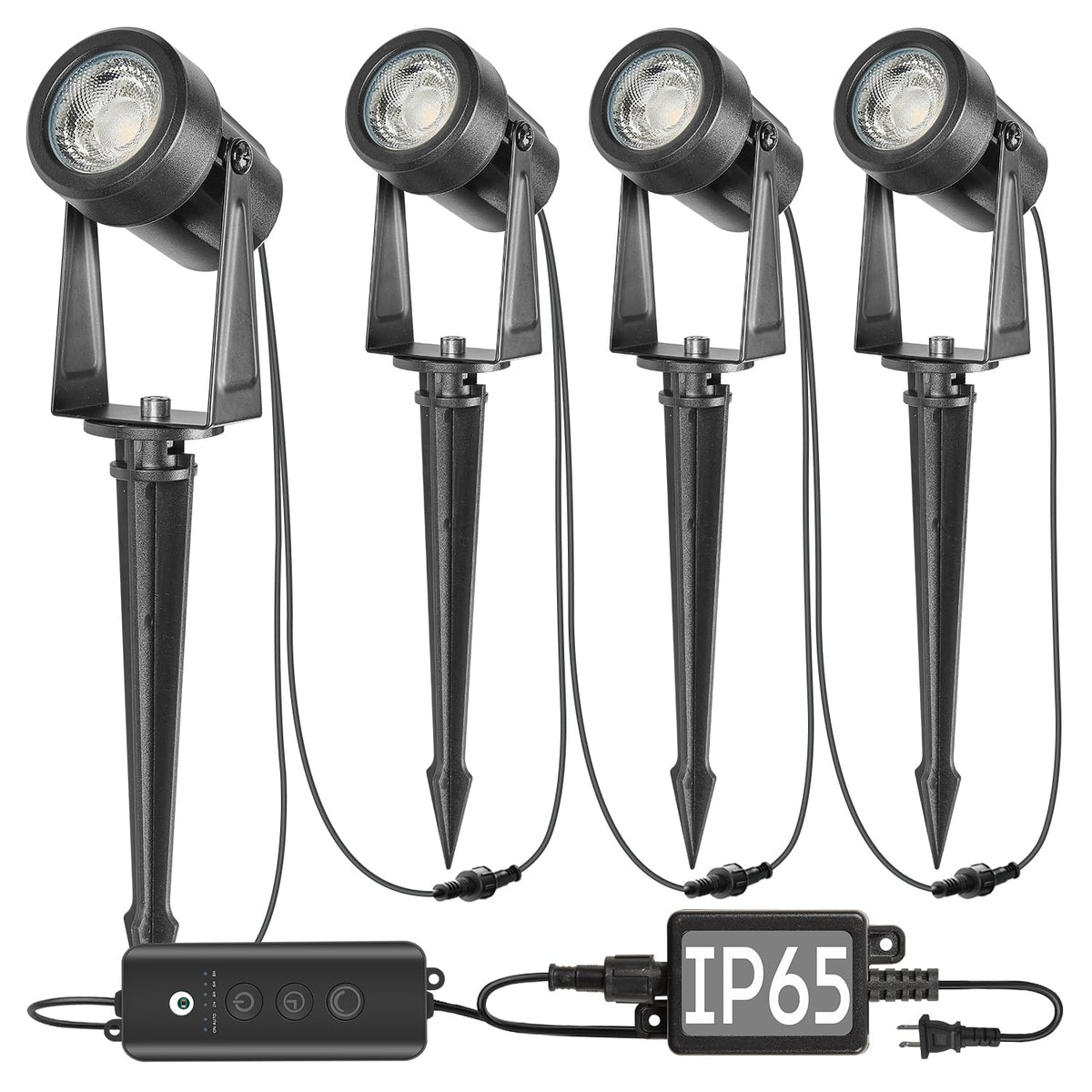 SUNTHIN outdoor landscape lights with dusk-to-dawn sensor for effortless nightly illumination