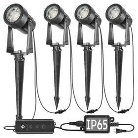 SUNTHIN outdoor landscape lights with dusk-to-dawn sensor for effortless nightly illumination