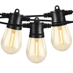 SUNTHIN outdoor string lights 96ft with 32 LED bulbs for wide patio lighting.
