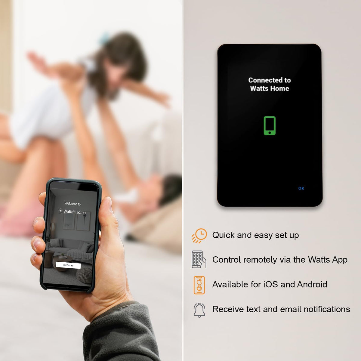 SunStat CommandPlus SmartStart aligns floor heating with your schedule for ready warmth.