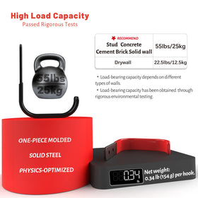 SunVFaFa heavy-duty J-hook design supporting bulky equipment safely.