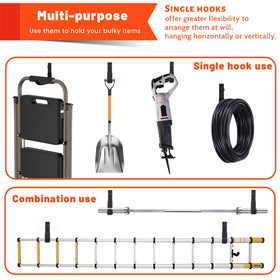 SunVFaFa wall-mount hangers secure hold for heavy tools and gear.