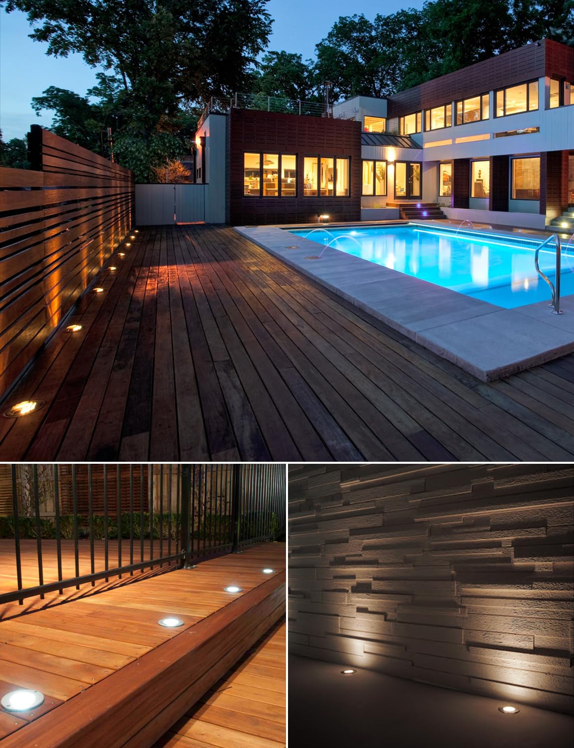 SUNVIE 10-pack well lights ideal for driveways and decks