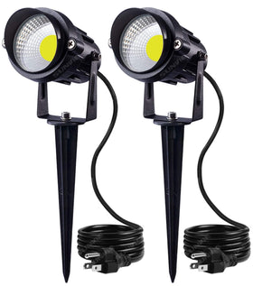 SUNVIE 12W landscape spotlight brightens pathways for nighttime visibility
