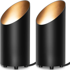 Sunvie 2-pack up lights floor can light close-up showing warm 2700K glow for ambience.