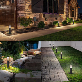 SUNVIE 3000K warm white LED provides inviting walkway lighting