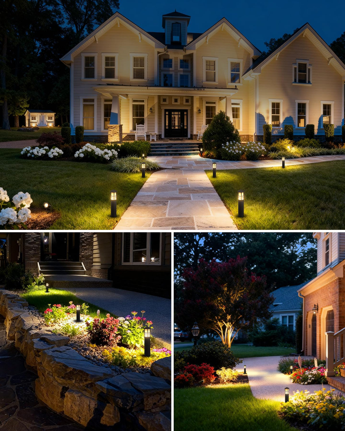SUNVIE 3000K warm white light creates cozy outdoor ambiance