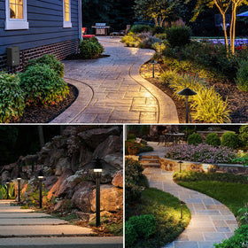 SUNVIE 3000K glow creates inviting garden and patio atmospheres.
