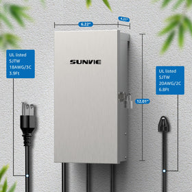 Sunvie 300W transformer outdoor installation in garden path lighting setup