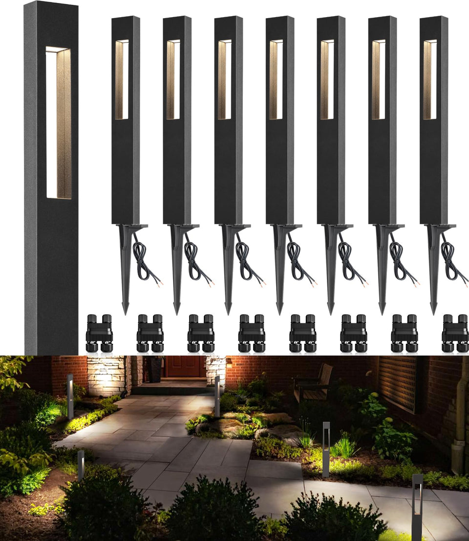 SUNVIE 3W LED path light in die-cast aluminum for durable, even walkway illumination.