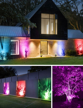 SUNVIE 4 lighting modes and 16 colors create dynamic outdoor scenes