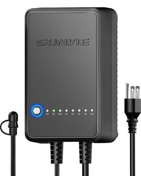 SUNVIE 60W transformer front view powering safe low voltage landscape lights