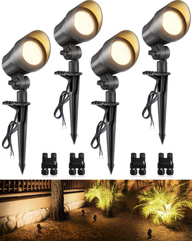 SUNVIE 6W landscape spotlight on a tree for dramatic nighttime accents