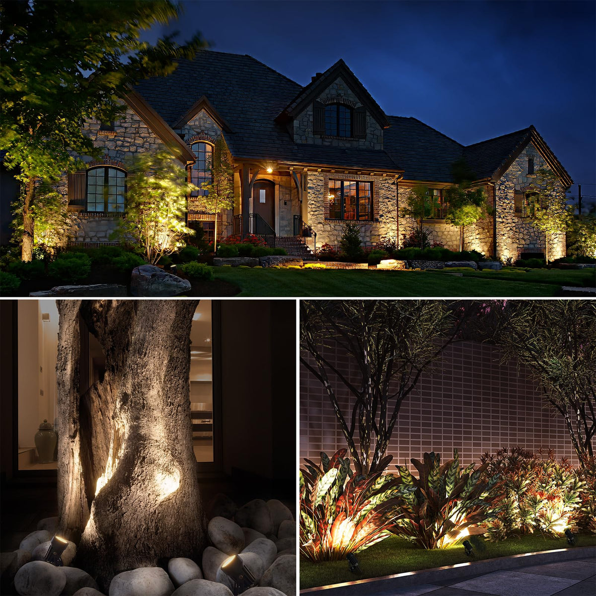 SUNVIE 100ft run enables continuous garden illumination.
