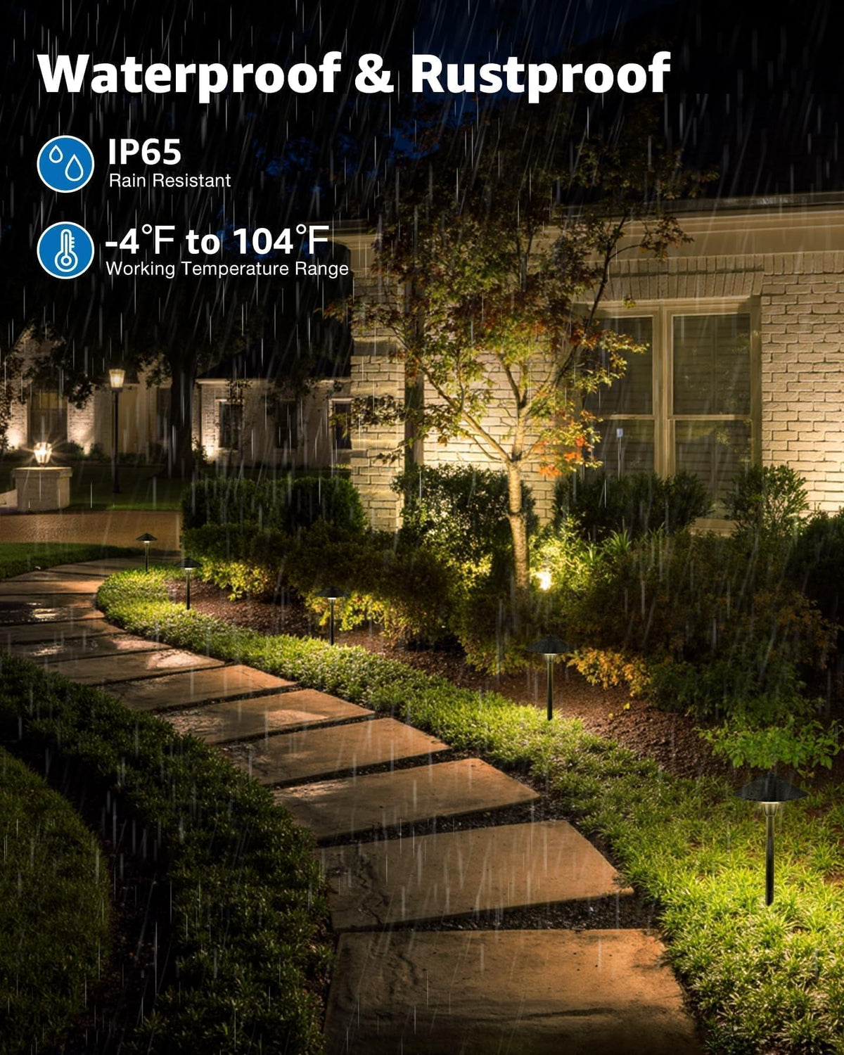 SUNVIE die-cast aluminum lights resist weather and corrosion for durability