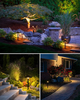 SUNVIE 100 ft wire enables flexible placement for varied landscape layouts