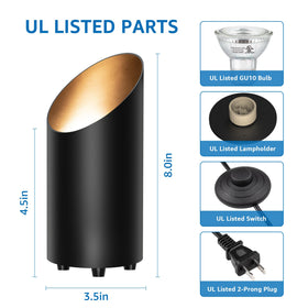 SUNVIE beveled-cylinder uplight adds stylish ambient light