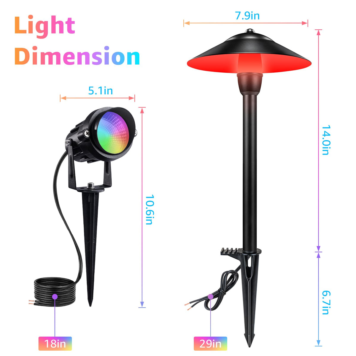 RGBW color modes and remote control enable ambience customization for events.
