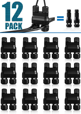 Sunvie Fastlock2 connector showing twelve-light coverage for straightforward landscape wiring