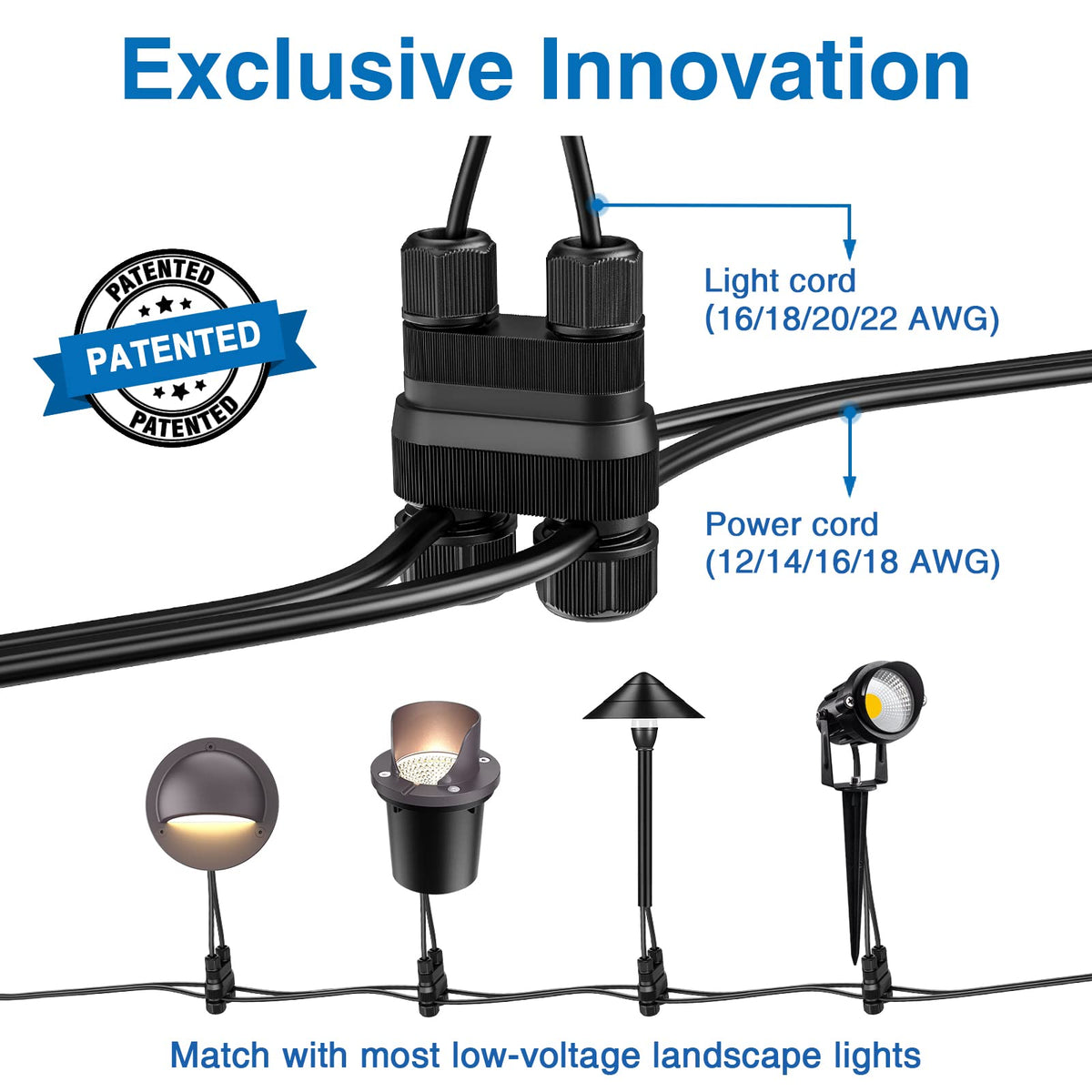 Sunvie Fastlock2 nylon-fiberglass body resists weather while ensuring reliable conductivity