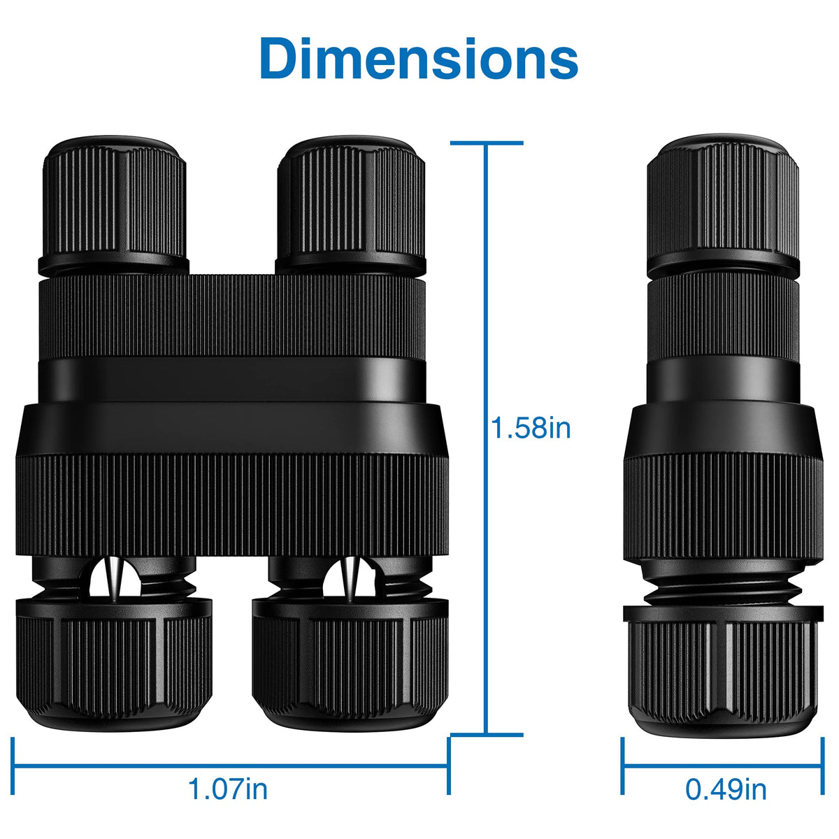 Sunvie Fastlock2 waterproof connectors ideal for pathways, decks, and garden lighting