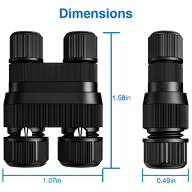 Sunvie Fastlock2 waterproof connectors ideal for pathways, decks, and garden lighting