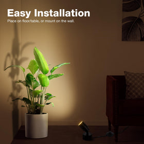 Sunvie sturdy floor base supports stable placement on floors or tables