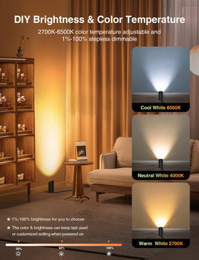 SUNVIE timer and dimming control for hands-free brightness adjustment.