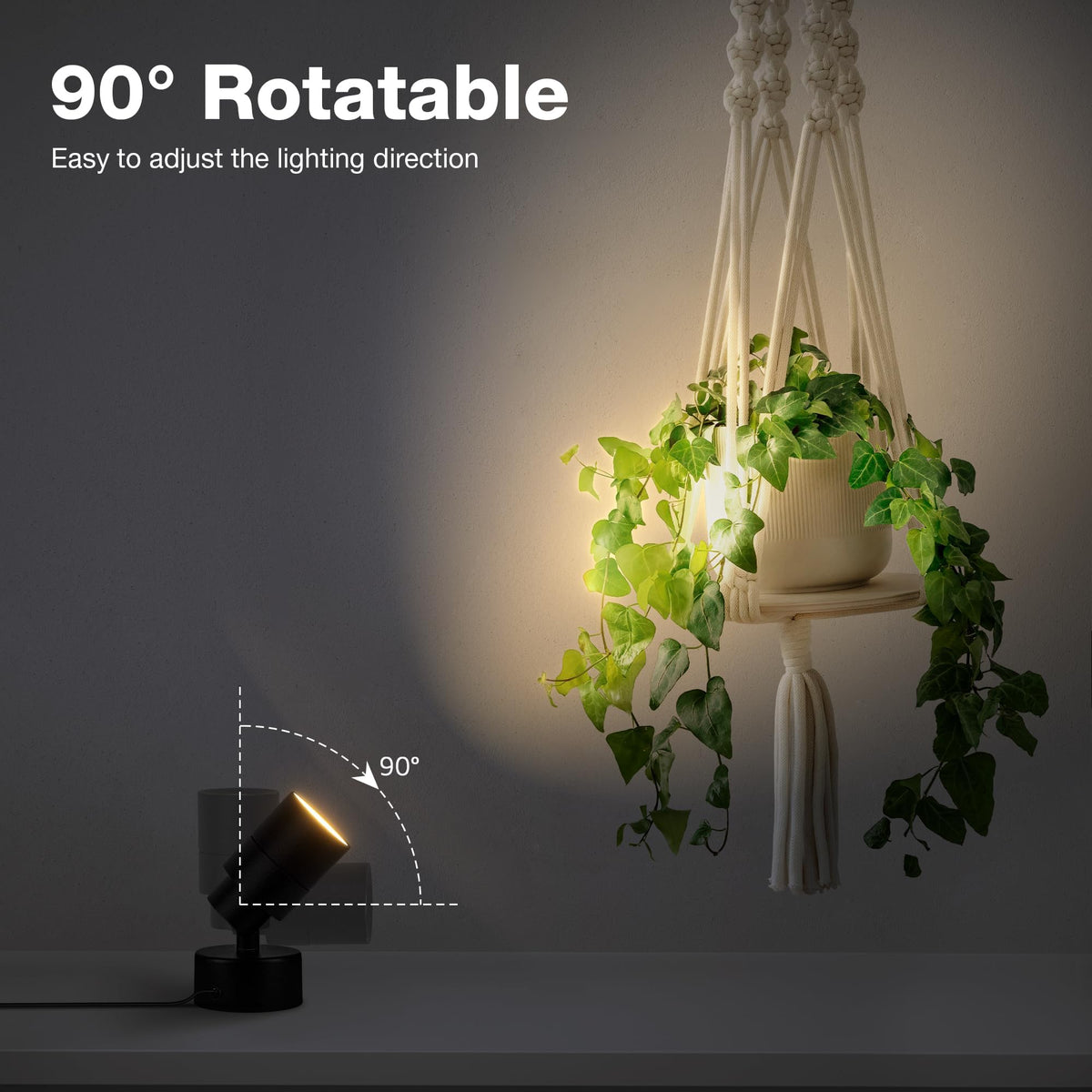 Sunvie floor spotlight with foot switch for easy hands-free operation