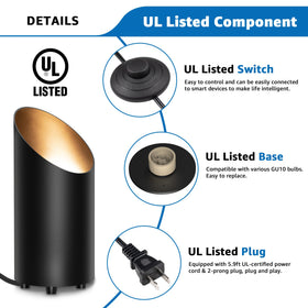 Sunvie GU10 LED bulbs included show ready-to-use warm lighting.