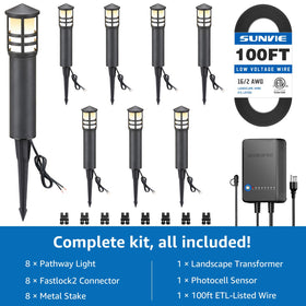 SUNVIE IP65 outdoor transformer with photocell for weatherproof operation
