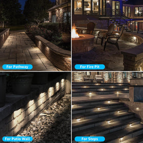 Sunvie IP65 waterproof housing enduring rain on exterior landscape light